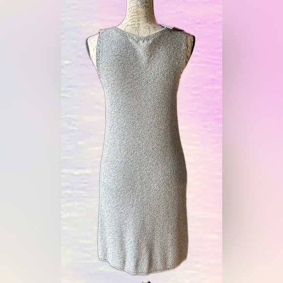 EILEEN FISHER Knit Hi-Low Sleeveless Dress (S/P) NWT - Picture 3 of 8